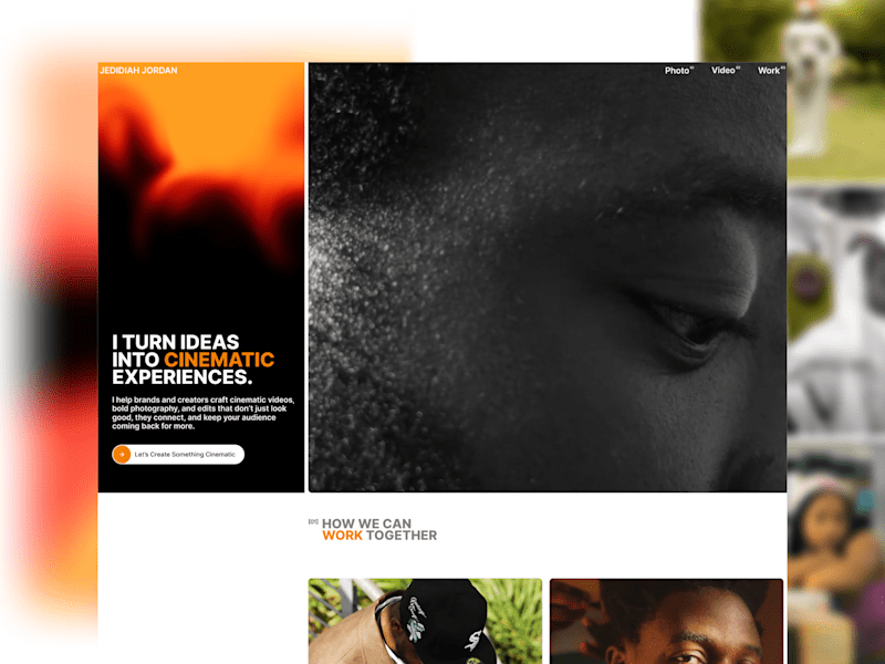 Cover image for Cinematic Portfolio Website