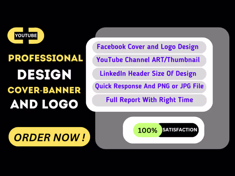 Cover image for I will Do Custom Social Media Logos and Banners Just for you