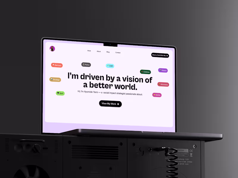 Cover image for Purpose-Driven Portfolio Website Design