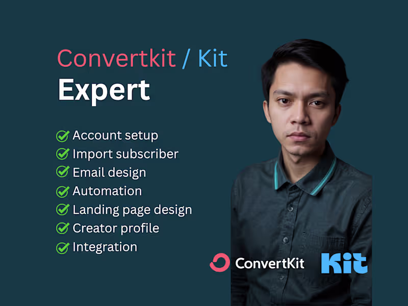 Cover image for Kit Account Setup, Automation & Professional Email Marketing