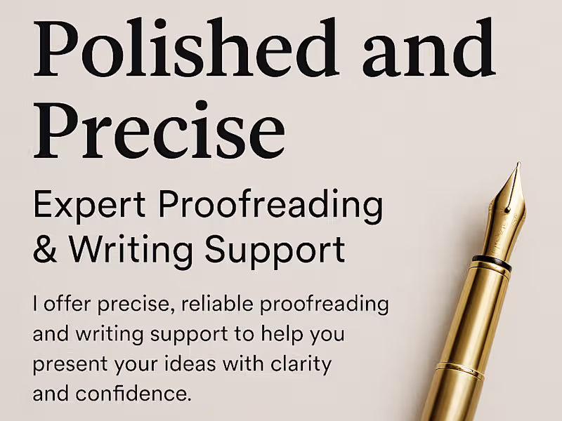 Cover image for Proofreader & Writer – Clean, Clear, Compelling Copy