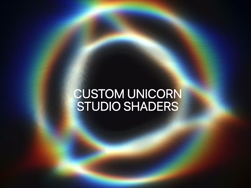 Cover image for Unicorn Studio Shaders
