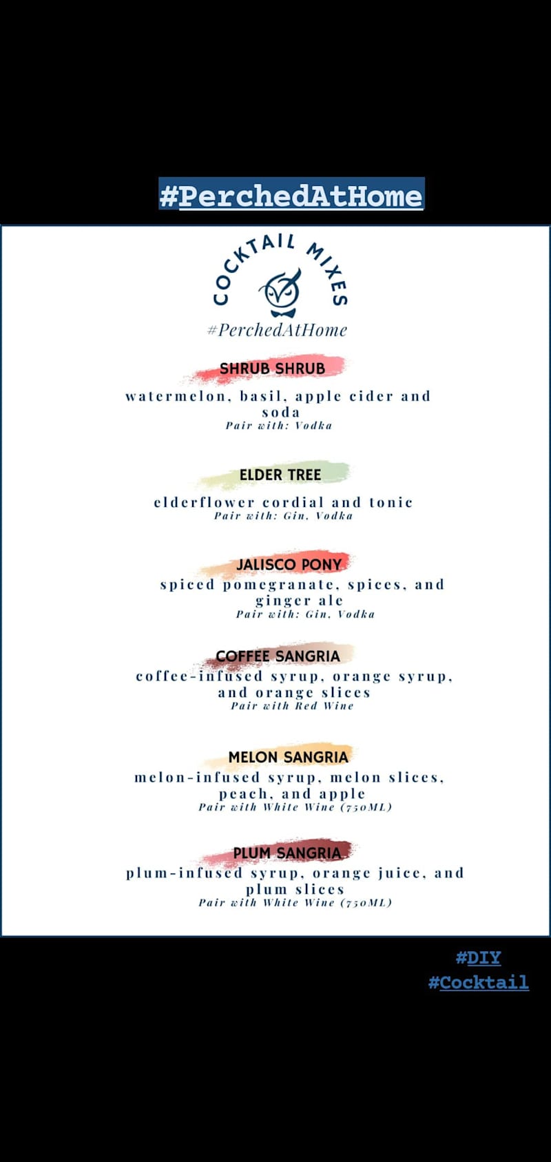 Cover image for DIY 🍸🍷mixes - @perchindelhi
