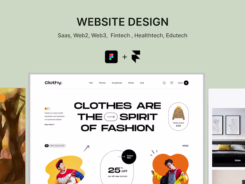 Cover image for WEBSITE UI UX DESIGN 