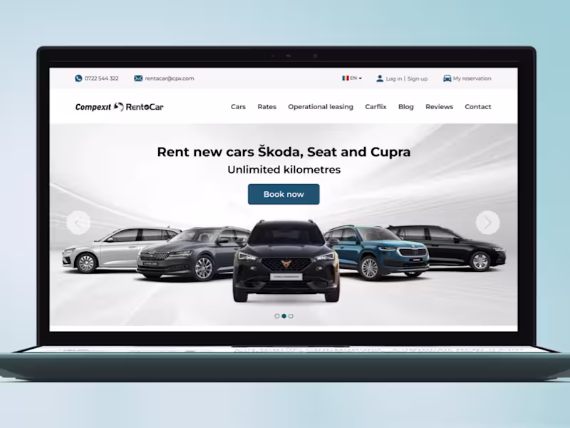 Cover image for Car Rental -  Website Redesign