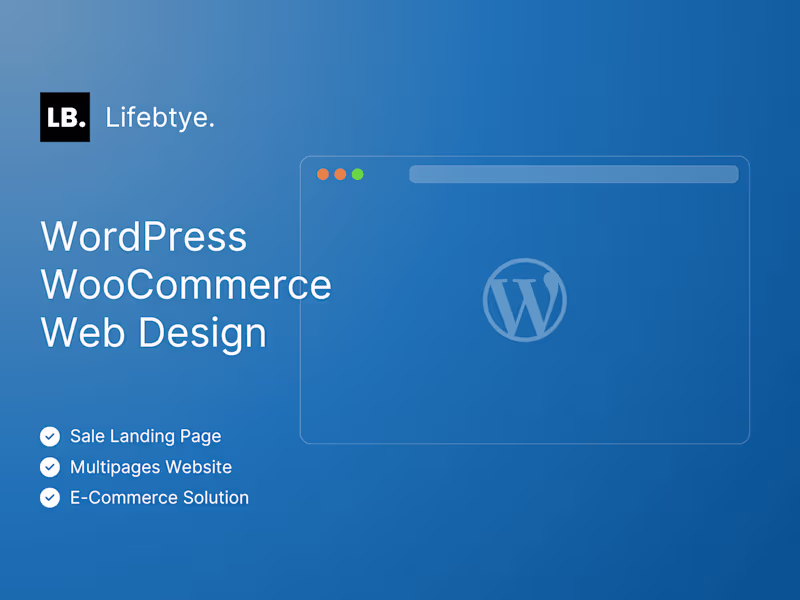 Cover image for WordPress and WooCommerce Web Design