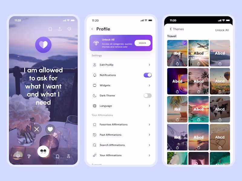 Cover image for Affirmations  App - Daily Quotes & Motivation App