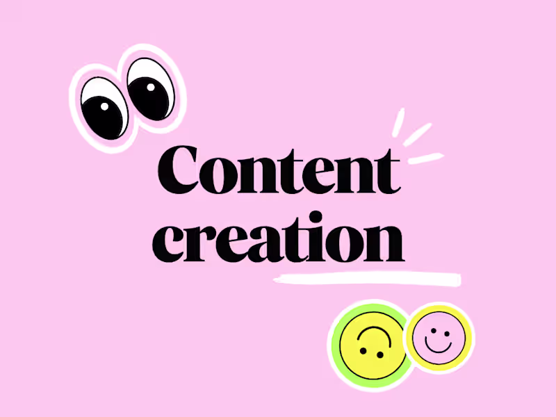 Cover image for Content Creation