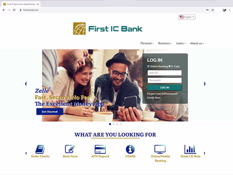 Cover image for FirstICBank WebSite