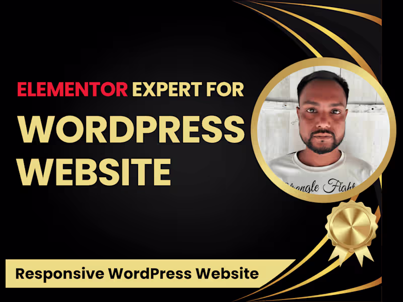 Cover image for I will be your creative elementor expert for wordpress website