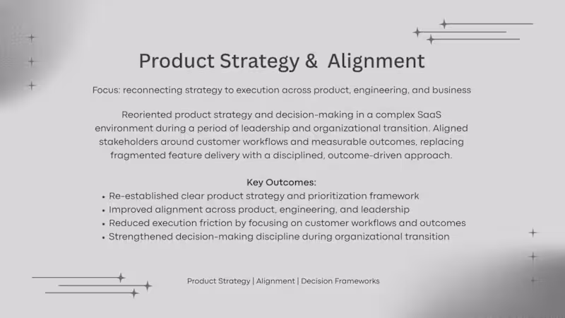 Cover image for Product Strategy & Alignment