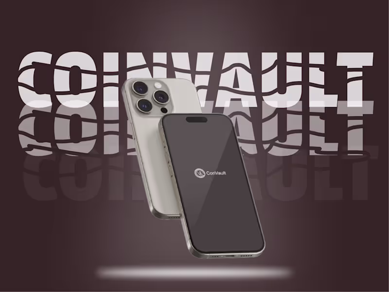 Cover image for CoinVault — Blockchain Asset & Transaction UI/UX Design