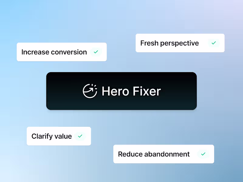 Cover image for Hero Fixer — 100% of people see your hero. Let's get it right.