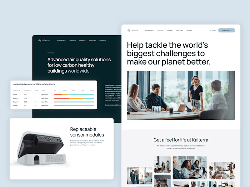 Cover image for Kaiterra website UX/UI Design