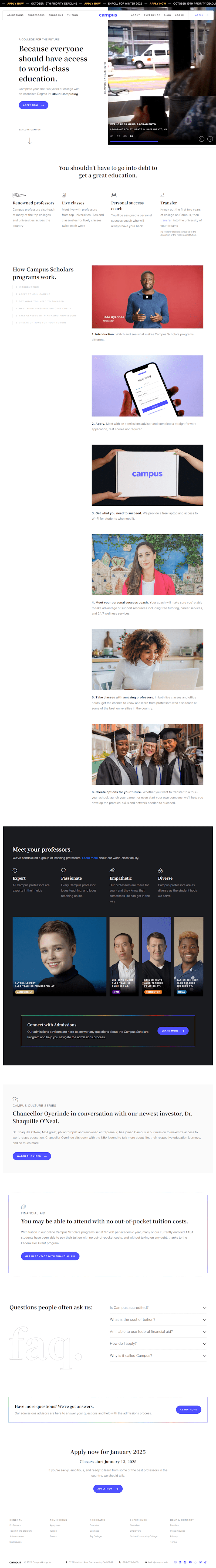 Cover image for Online College For The Future (Bubble.io)
