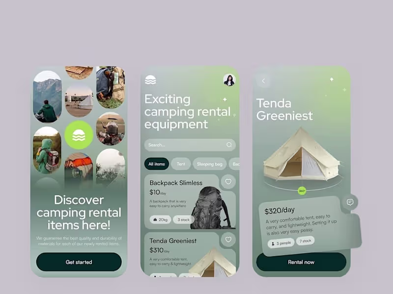 Cover image for Camping rental