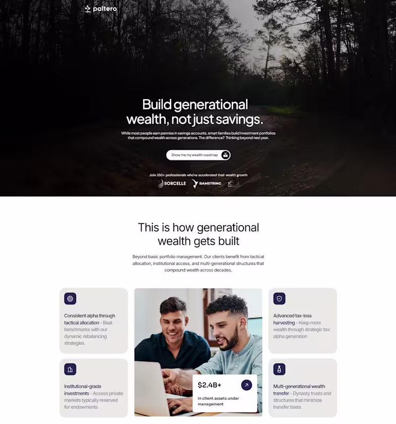 Cover image for Wealth Management Firm Website Developement