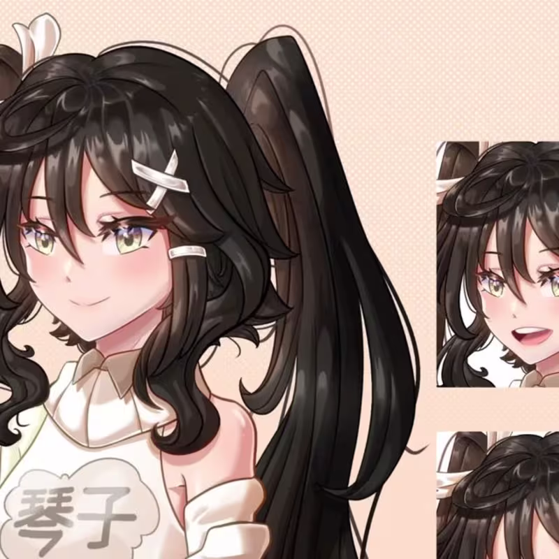 Cover image for asophia 💖✨ comms open on Instagram: ”🐻🍂 pngtuber commission …