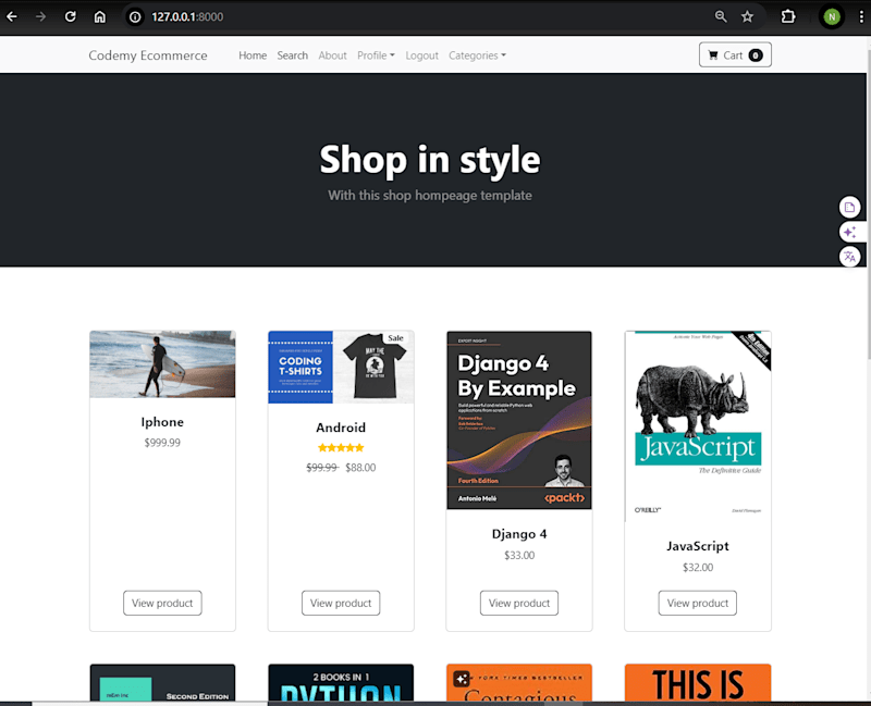Cover image for Django E-commerce