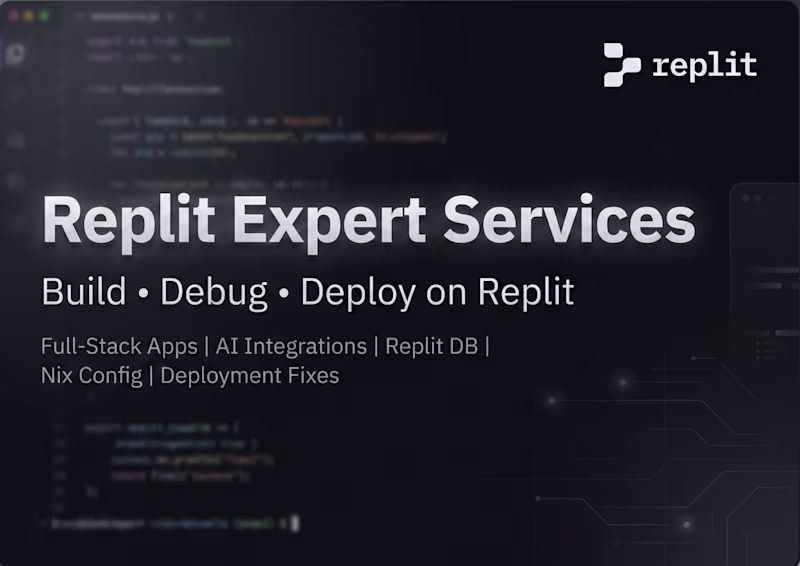 Cover image for Build AI Apps, Debug Deployments & Fix Replit Issues