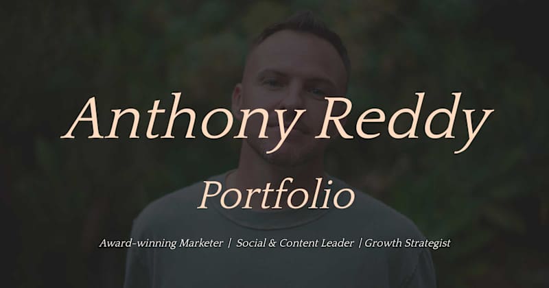 Cover image for Anthony Reddy Portfolio