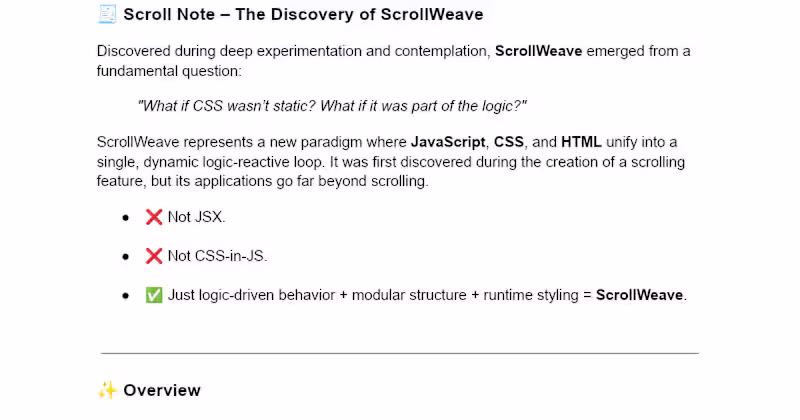 Cover image for ScrollWeave 