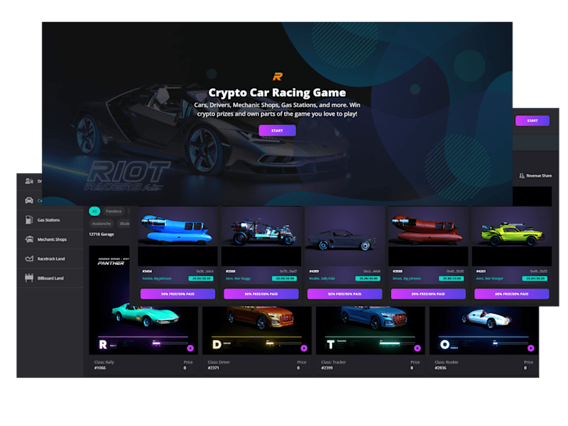 Cover image for Crypto Car Racing Game