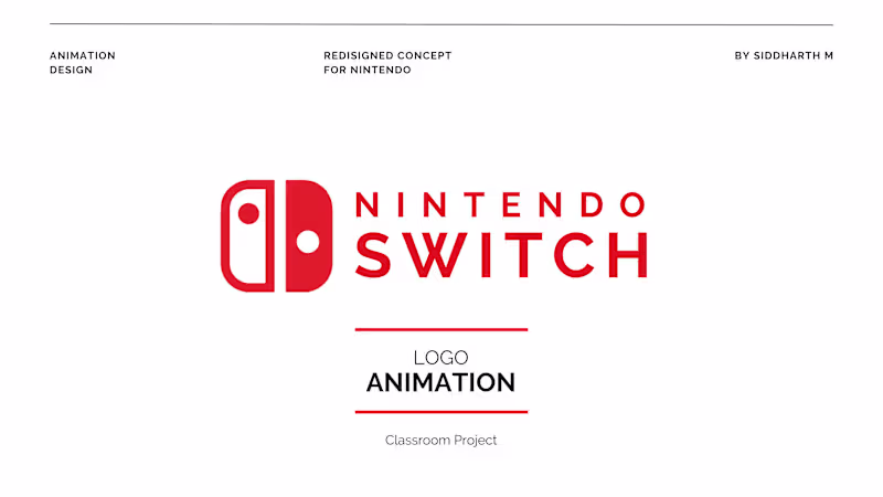 Cover image for Nintendo Switch logo animation (re-imagined)