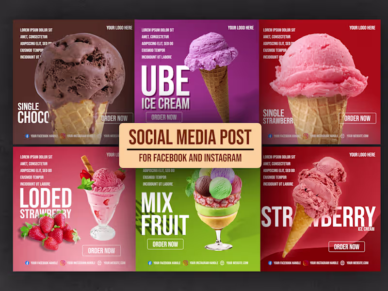 Cover image for Social Media Posts for Instagram, Pinterest, Facebook🖌️