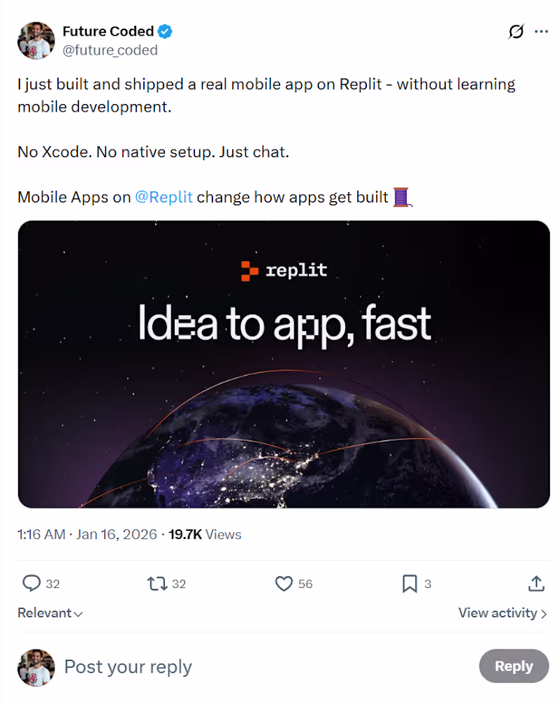 Cover image for Worked on promoting Replit Agent