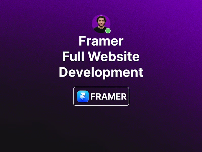 Cover image for Framer Full Website Development