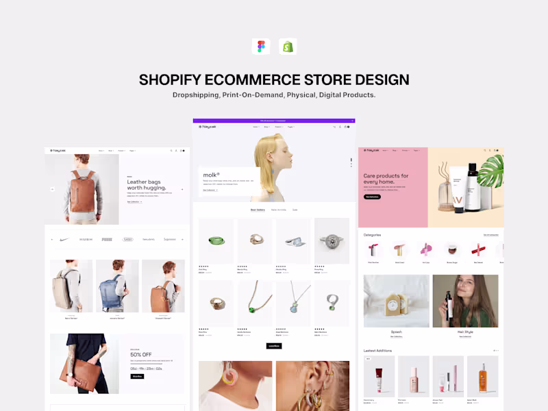 Cover image for Shopify Ecommerce Website Design