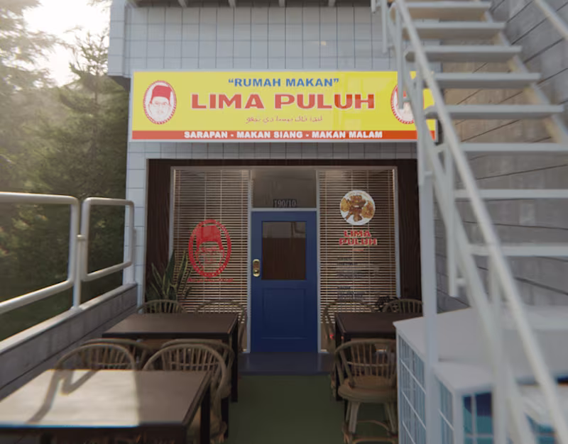 Cover image for 3D Social Media Content for Rumah Makan Lima Puluh :: Behance