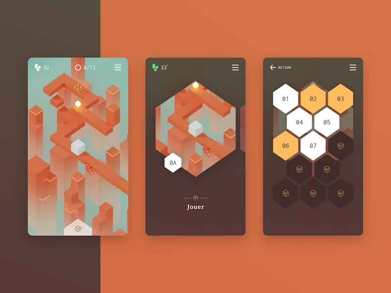 Cover image for Cube Journey - Isometric Game Interface & 3D