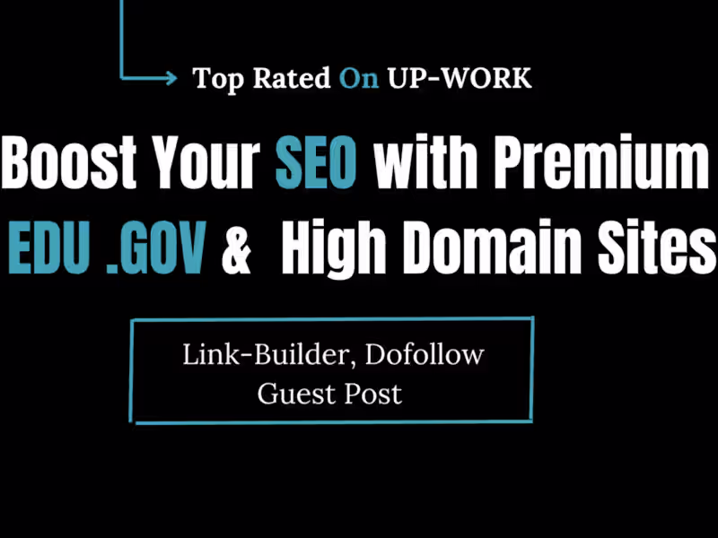 Cover image for EDU .GOV Dofollow Guest Post | DA 90+ Dofollow Backlinks Builder