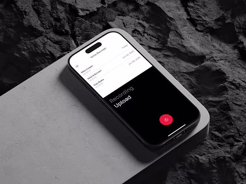 Cover image for Voicer Mobile App UI Design