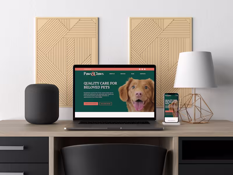 Cover image for Veterinary Clinic Website