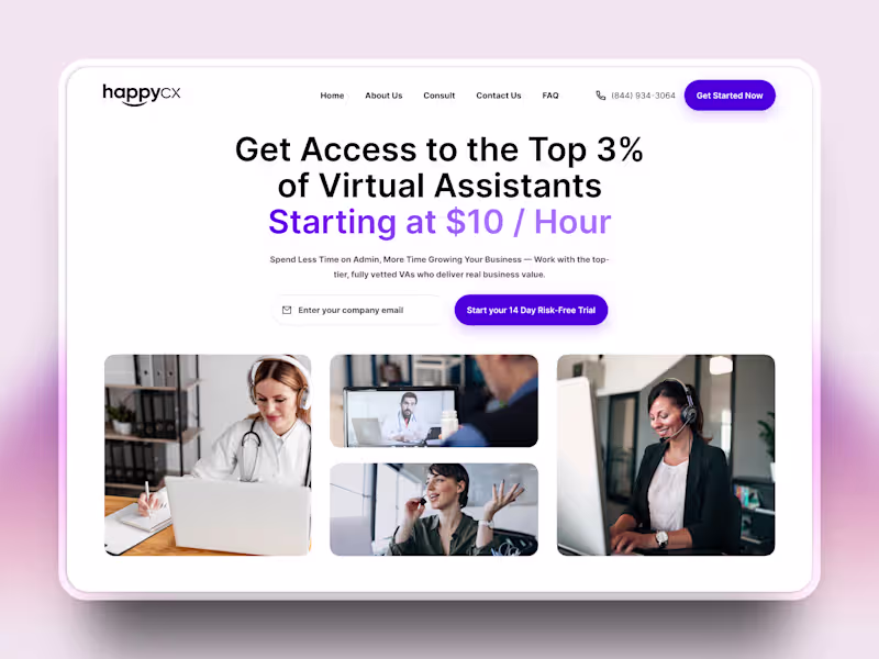 Cover image for Happycx Marketing Landing Page