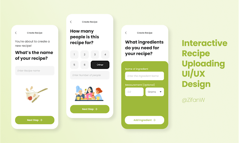 Cover image for Interactive Recipe Upload Mobile App