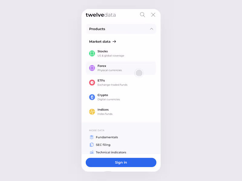 Cover image for Redesigned a clean, structured mobile navigation for a finan...