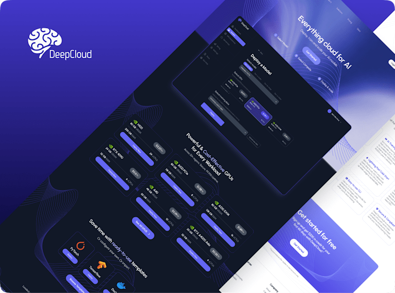 Cover image for GPU Cloud AI Website