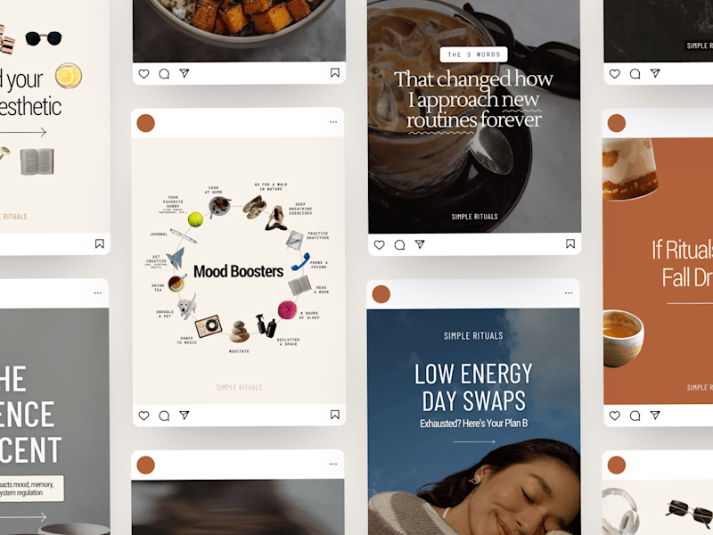 Cover image for Simple Rituals Social Content