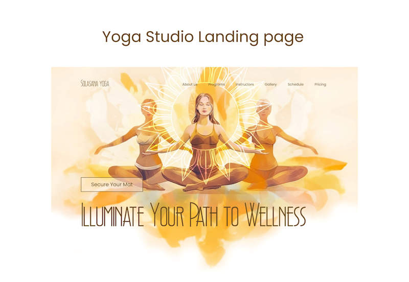 Cover image for Solasana Yoga Studio Web site :: Behance