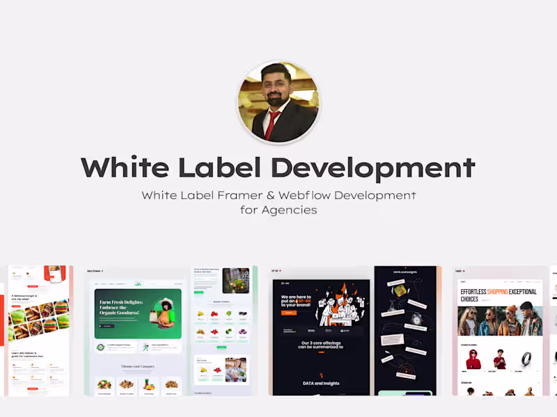 Cover image for White Label Framer & Webflow Development for Agencies