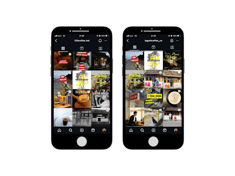 Cover image for Instagram Social Media Design for Lagani x 120 Coffee