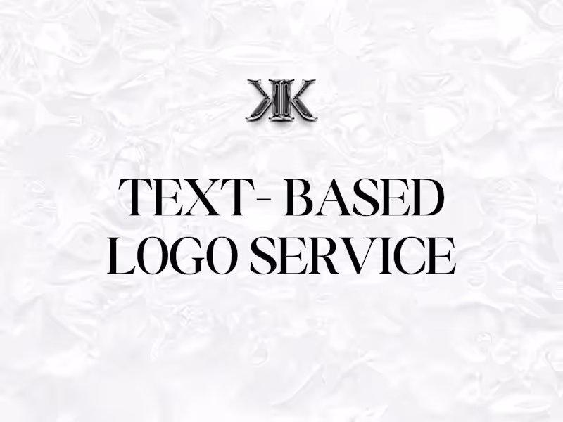 Cover image for Text- Based Logo Design