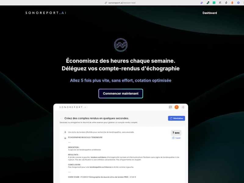 Cover image for SonoReport.ai