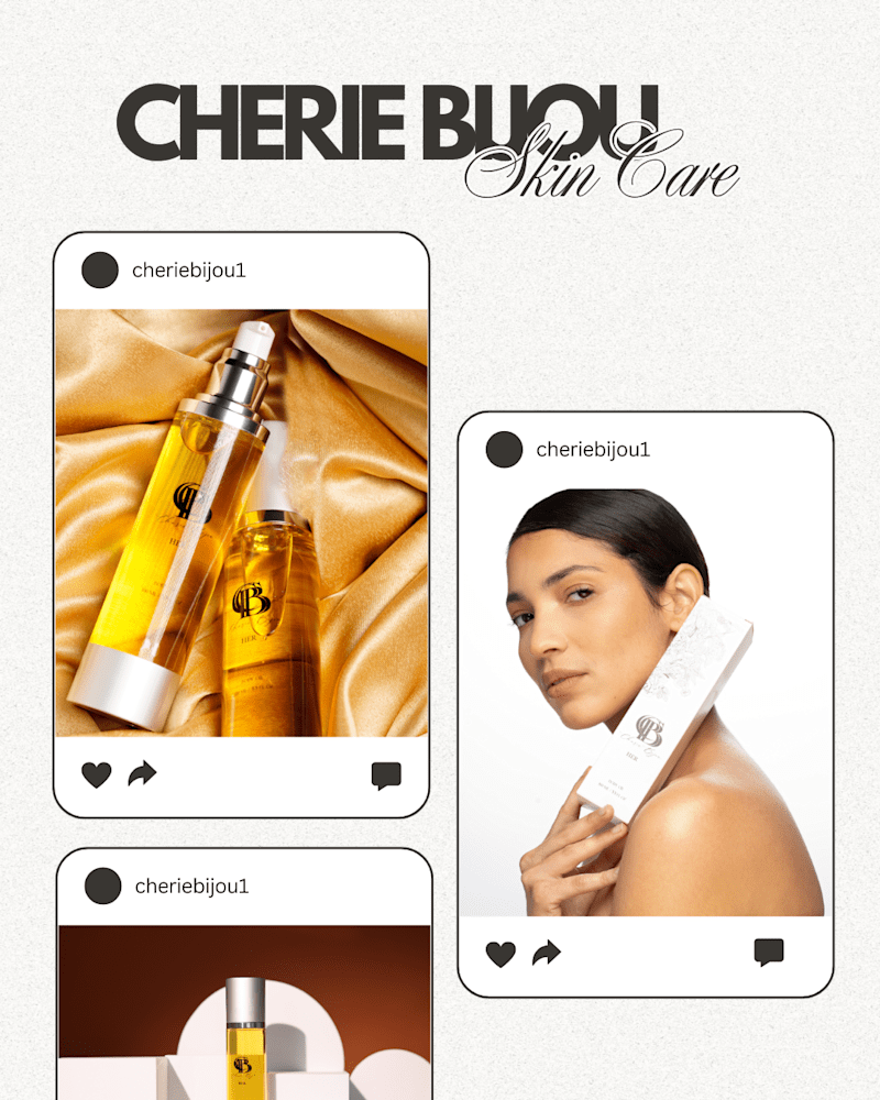 Cover image for  Brand Shoot & Strategy for Cherie Bijou Skincare