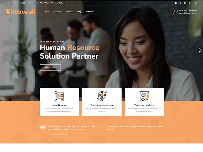 Cover image for Bidowali is a US Staffing Agency | Employment Agency 