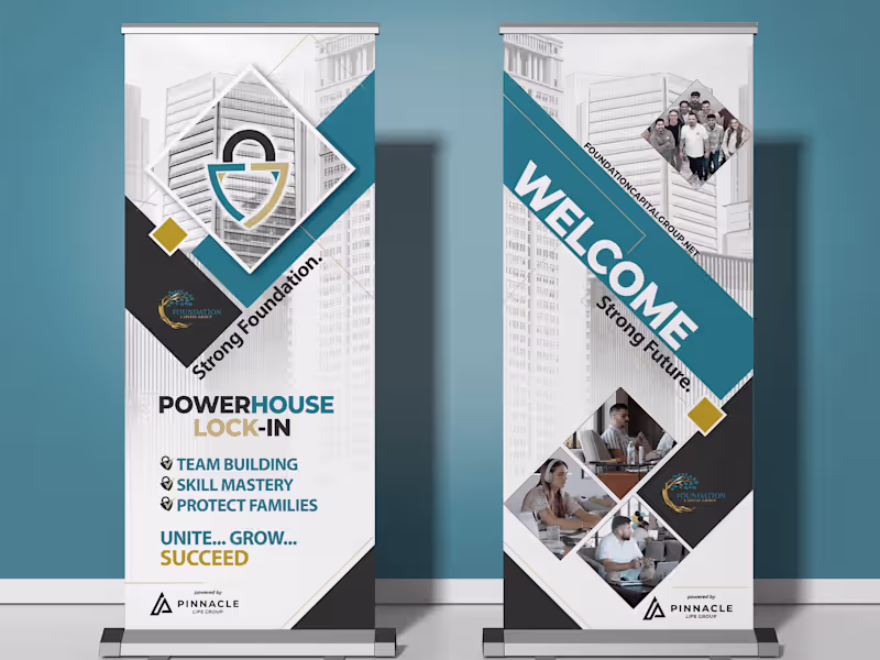 Cover image for 80" x 31.5" Pop Up Retractable Banners 